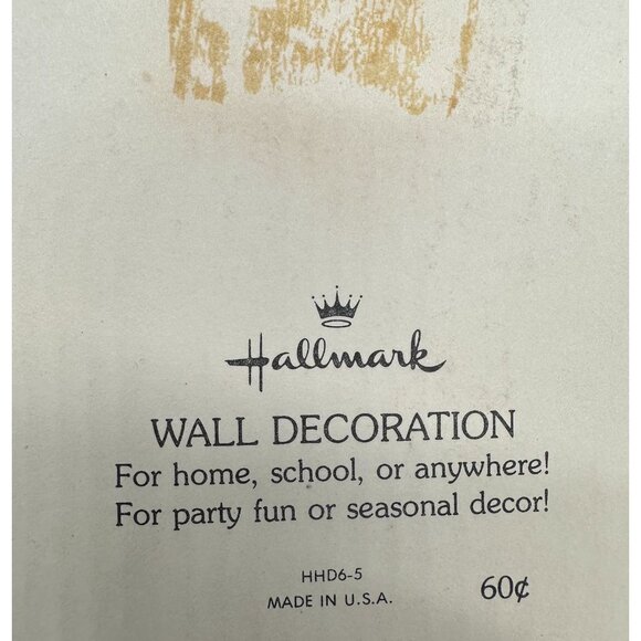 Vintage Halloween Decorations Jack O Lantern Pumpkin 1980s Retro Decor Orange - Picture 3 of 9